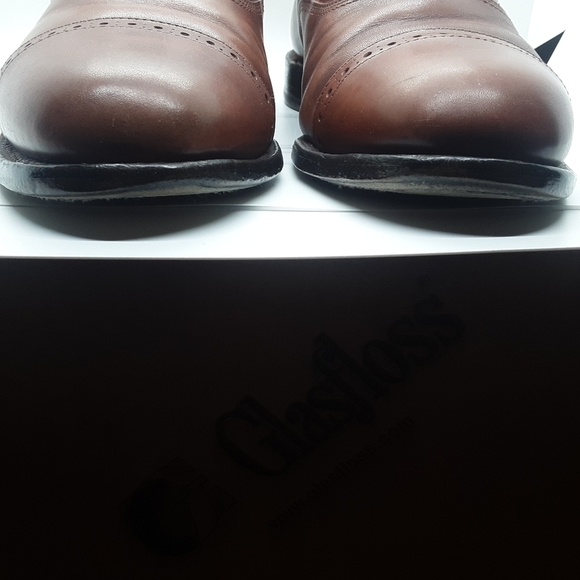 VTG Allen Edmonds Byron Made in Italy Men\'s Size10 3E Chili Brown Oxford main image 14